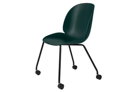 BEETLE MEETING CHAIR -UN UPHOLSTERED - 4 LEGS WITH CASTORS
