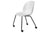 BEETLE MEETING CHAIR -UN UPHOLSTERED - 4 LEGS WITH CASTORS