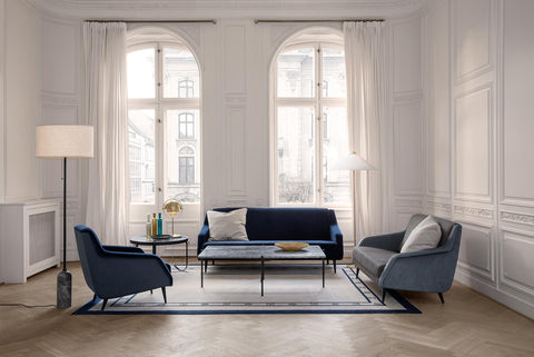 ADNET COFFEE TABLE - ROUND - GLASS TOP - LARGE