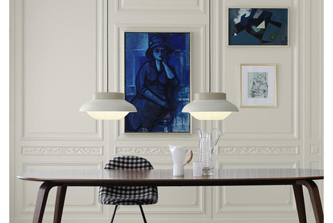 Gubi rectangular dining table large in dining room