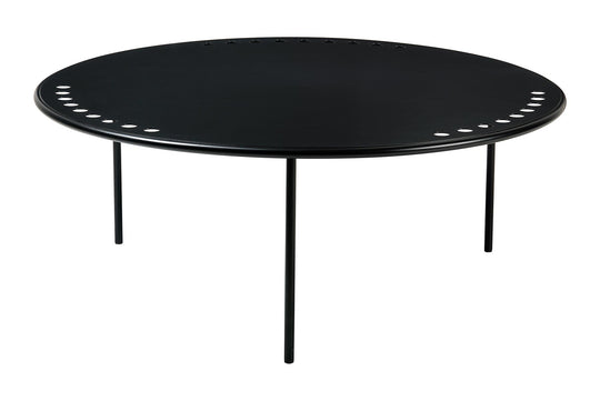 COPACABANA COFFEE TABLE - ROUND - BLACK BASE