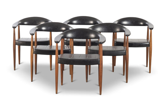 SET OF SIX ETERNA ARMCHAIRS BY ILMARI LAPPALAINEN