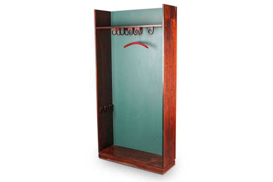 DANISH MODERN TALL ROSEWOOD WARDROBE / HALL STAND