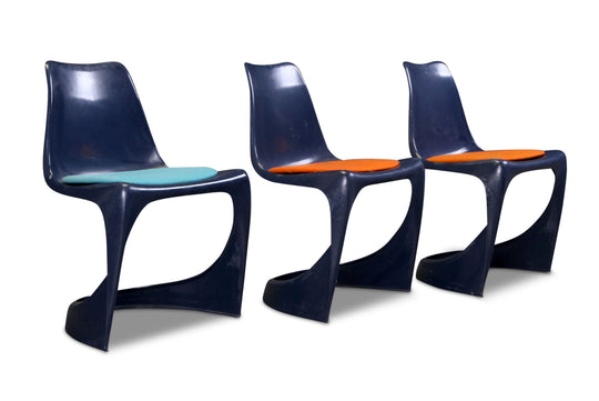 SET OF THREE STEEN ØSTERGAARD MODEL 291 CHAIRS