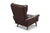 SVEND SKIPPER HIGHBACK LOUNGE CHAIR IN PATINATED BROWN LEATHER