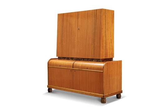 1940s SWEDISH MODERN BAR CABINET BY AB SEFFLE