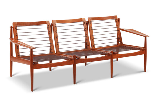ARNE VODDER THREE SEAT SETTEE IN TEAK