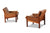 PAIR OF ILLUM WIKKELSO 'CAPELLA' CHAIRS IN ROSEWOOD + LEATHER