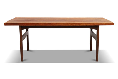 Solid Teak Coffee Table by Tove + Edvard Kindt-Larsen Side view