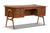 BOW EDGE DESK IN TEAK + CANE BY SVEND AAGE MADSEN