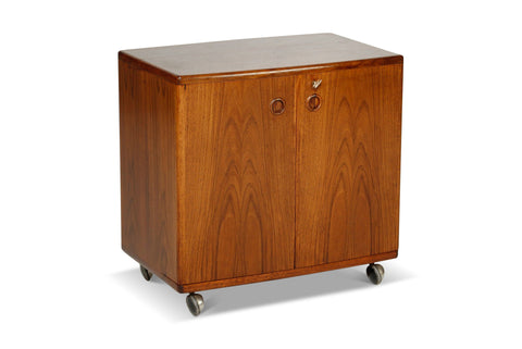 ROLLING BAR CABINET IN ROSEWOOD BY CFC SILKEBORG