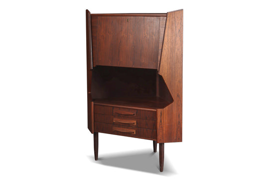 DANISH MODERN ATOMIC CORNER UNIT / BAR IN ROSEWOOD