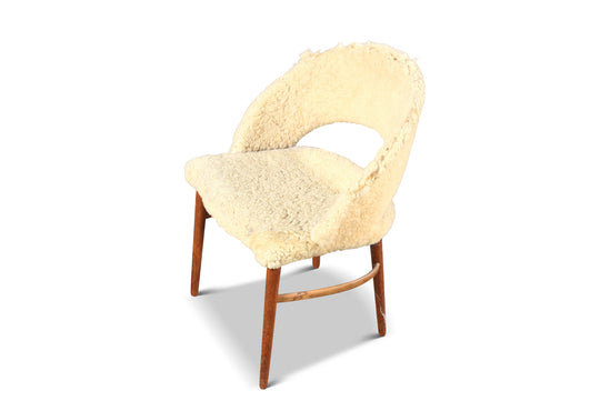 DANISH MODERN VANITY STOOL BY FRODE HOLM