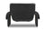 DE SEDE DS-2011 LOUNGE CHAIR IN BLACK LEATHER