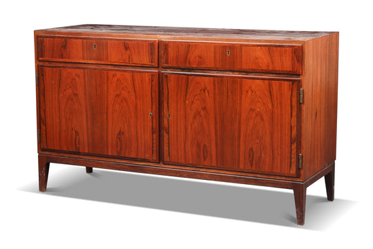 SMALL ROSEWOOD CREDENZA BY KAI WINDING