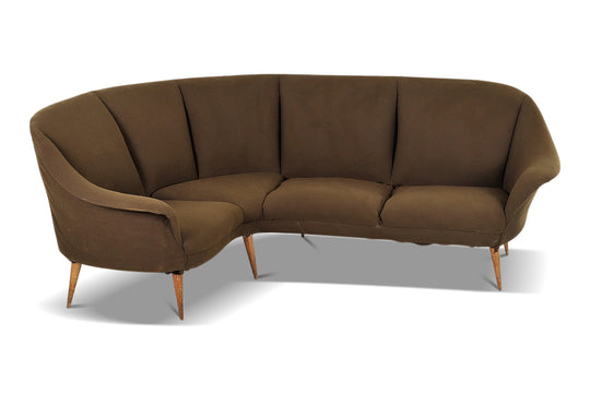 1950s ITALIAN MID CENTURY CORNER SOFA