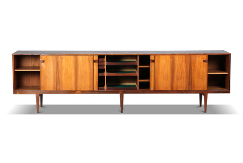 MASSIVE BRAZILIAN ROSEWOOD CREDENZA BY HENRY ROSENGREN HANSEN