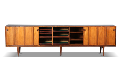 MASSIVE BRAZILIAN ROSEWOOD CREDENZA BY HENRY ROSENGREN HANSEN