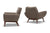 PAIR OF JET AGE LOWBACK LOUNGE CHAIRS BY JOHANNES ANDERSEN