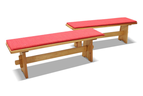 PAIR OF 1970s SOLID PINE SWEDISH BENCHES