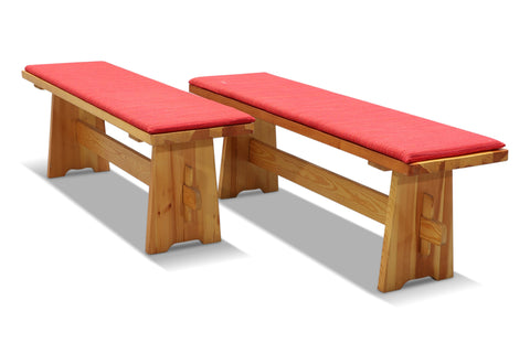 PAIR OF 1970s SOLID PINE SWEDISH BENCHES