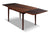 DANISH MODERN BOW EDGE DRAW LEAF DINING TABLE IN ROSEWOOD