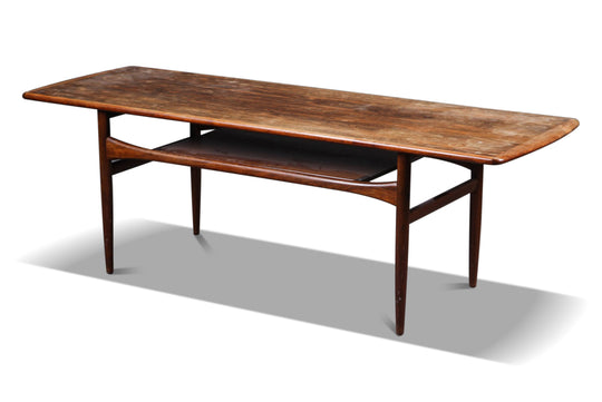 ON HOLD - HIGHLY FIGURED BRAZILIAN ROSEWOOD COFFEE TABLE BY ROBERT CHRISTIANSEN
