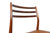 SET OF SIX N.O. MØLLER MODEL 78 DINING CHAIRS IN ROSEWOOD