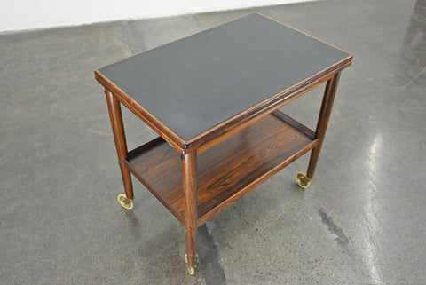 GRETE JALK ROSEWOOD + LAMINATE BAR CART