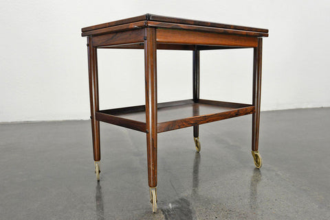 GRETE JALK ROSEWOOD + LAMINATE BAR CART