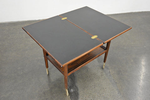 GRETE JALK ROSEWOOD + LAMINATE BAR CART