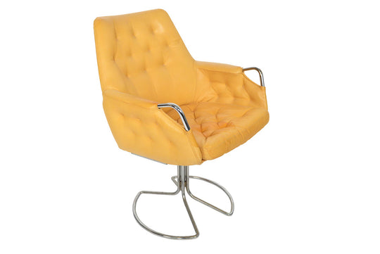 BRUNO MATHSSON "MILTON" SWIVEL LOUNGE CHAIR