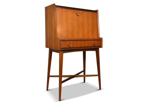 ENGLISH MODERN TALL MID CENTURY COCKTAIL CABINET