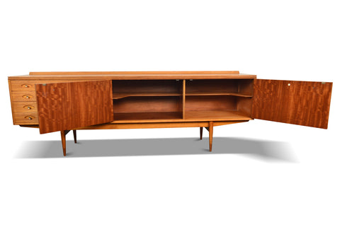 LARGE HAMILTON CREDENZA IN ROSEWOOD + MAHOGANY BY ROBERT HERITAGE