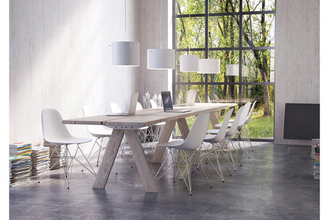 FRIIS + MOLTKE TIMBER PLANK DINING TABLE