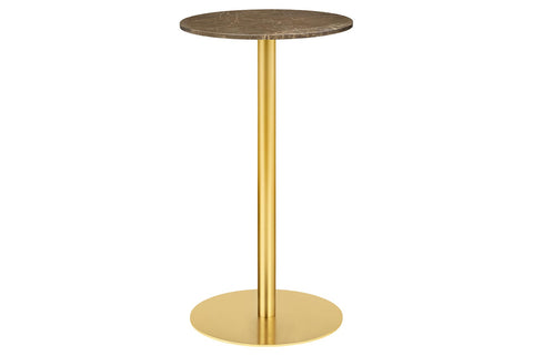 GUBI 1.0 BAR TABLE - BRASS BASE - MEDIUM