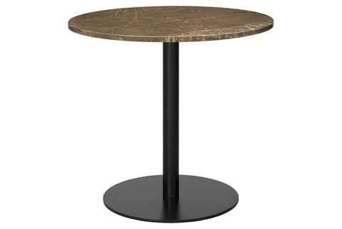 1.0 DINING TABLE - ROUND- BLACK BASE - LARGE