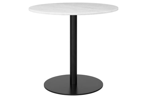 1.0 DINING TABLE - ROUND- BLACK BASE - LARGE