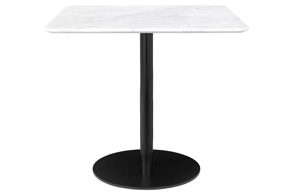 Large Square Dining Table Sleek Black Base
