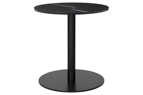 1.0 LOUNGE TABLE - ROUND - BLACK BASE - MEDIUM