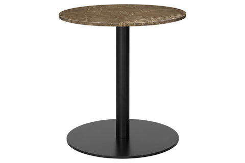 1.0 LOUNGE TABLE - ROUND - BLACK BASE - MEDIUM