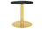 Black Top - 1.0 LOUNGE TABLE - ROUND - BRASS BASE - MEDIUM