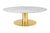 2.0 COFFEE TABLE - ROUND - BRASS BASE - LARGE