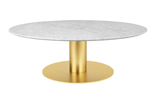 2.0 COFFEE TABLE - ROUND - BRASS BASE - LARGE