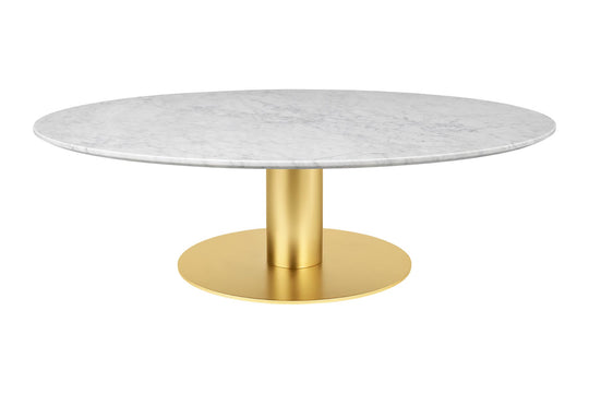 2.0 COFFEE TABLE - ROUND - BRASS BASE - X-LARGE