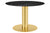 2.0 DINING TABLE - ROUND - BRASS BASE - SMALL