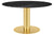 2.0 DINING TABLE - ROUND - BRASS BASE - LARGE
