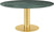 2.0 DINING TABLE - ROUND - BRASS BASE - X-LARGE