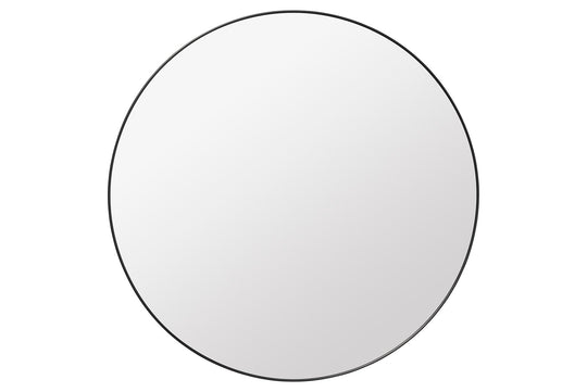 GUBI WALL MIRROR - ROUND - BLACK BRASS