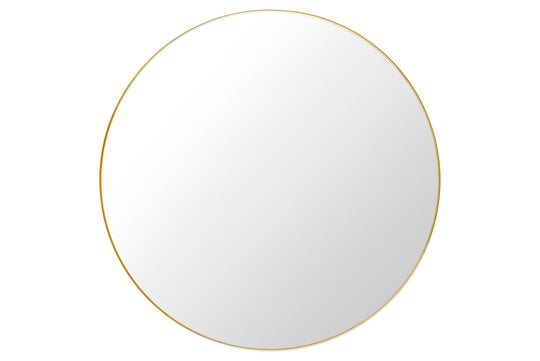 GUBI WALL MIRROR - ROUND - POLISHED BRASS